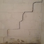 cracked foundation block